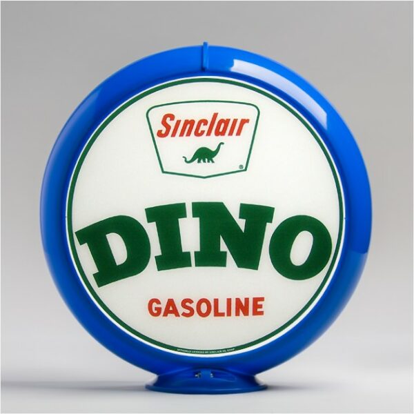 Sinclair Small Dino 13.5" Gas Pump Globe with light blue plastic body