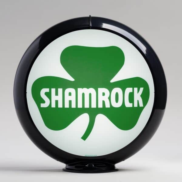 Shamrock 13.5" Gas Pump Globe with black plastic body