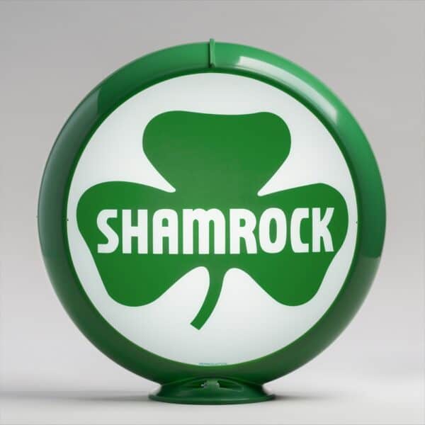 Shamrock 13.5" Gas Pump Globe with green plastic body