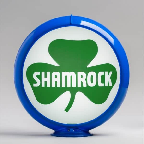 Shamrock 13.5" Gas Pump Globe with light blue plastic body