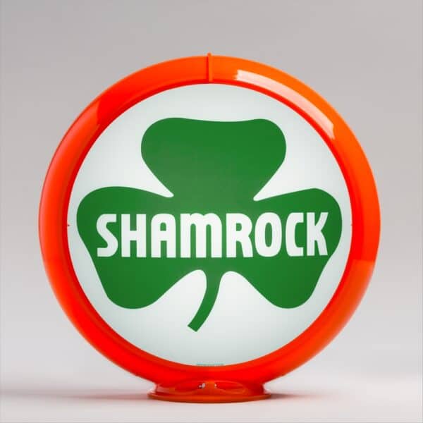 Shamrock 13.5" Gas Pump Globe with orange plastic body