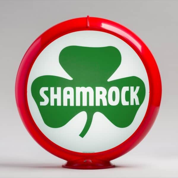 Shamrock 13.5" Gas Pump Globe with red plastic body