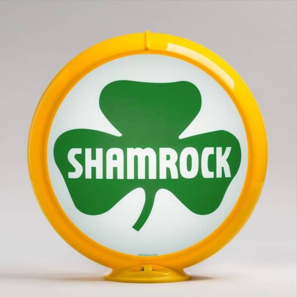 Shamrock 13.5" Gas Pump Globe with yellow plastic body