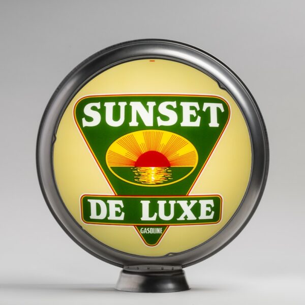 Sunset Deluxe 15" Gas Pump Globe with unpainted steel body