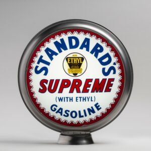 Standard's Supreme 15" Gas Pump Globe with unpainted steel body