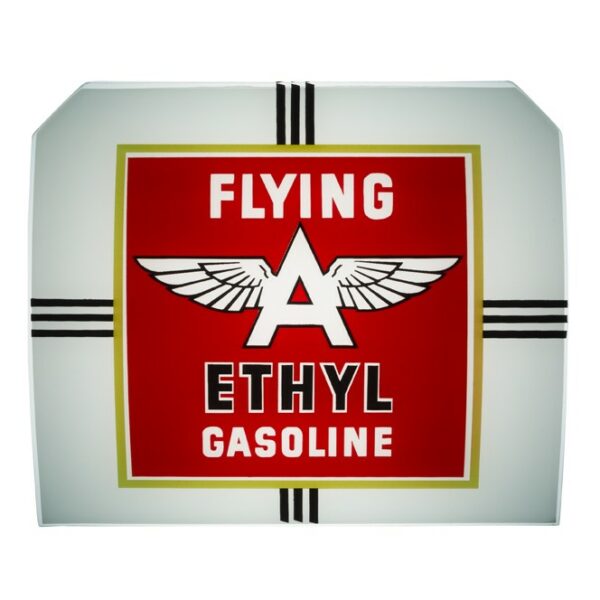 Flying A Ethyl A-38 Ad Glass