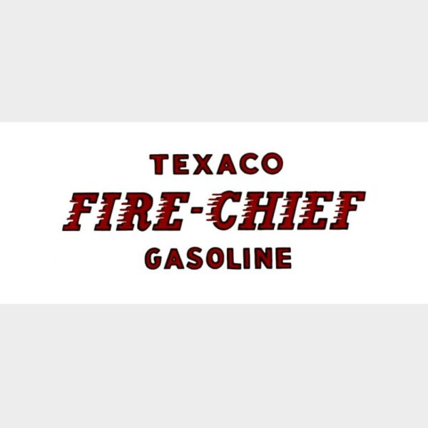 Texaco Fire Chief Flat Ad Glass (1930s/40s Logo)
