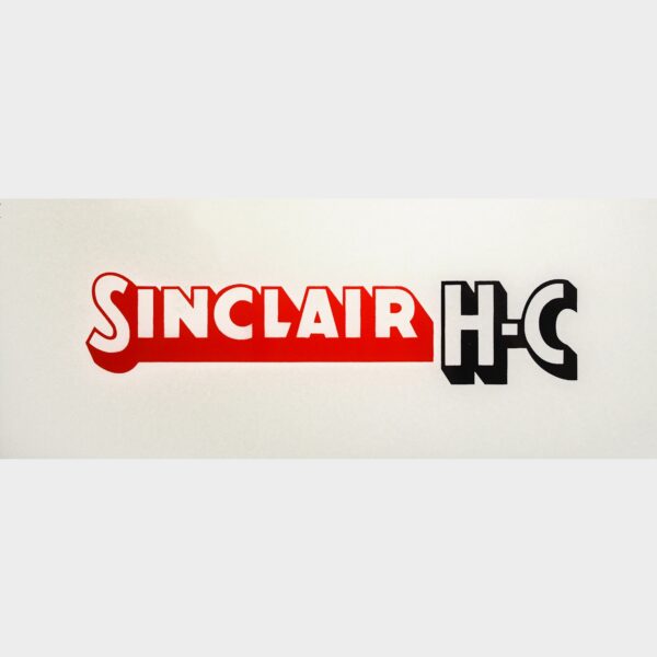 Sinclair H-C Flat Ad Glass
