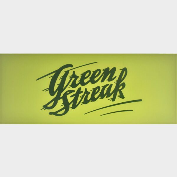 Green Streak Flat Ad Glass