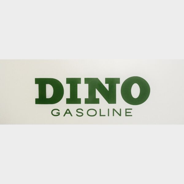 Sinclair Dino Letters Flat Ad Glass, bold lettering & a classic design, vintage Sinclair gas pump restorations.