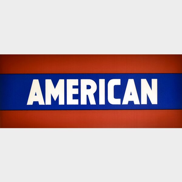 American Gas Flat Ad Glass