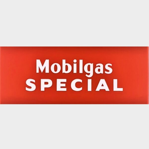 Mobilgas Special (Red Background) Flat Ad Glass