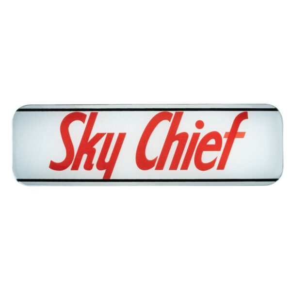 Texaco Sky Chief #1 Curved Ad Glass