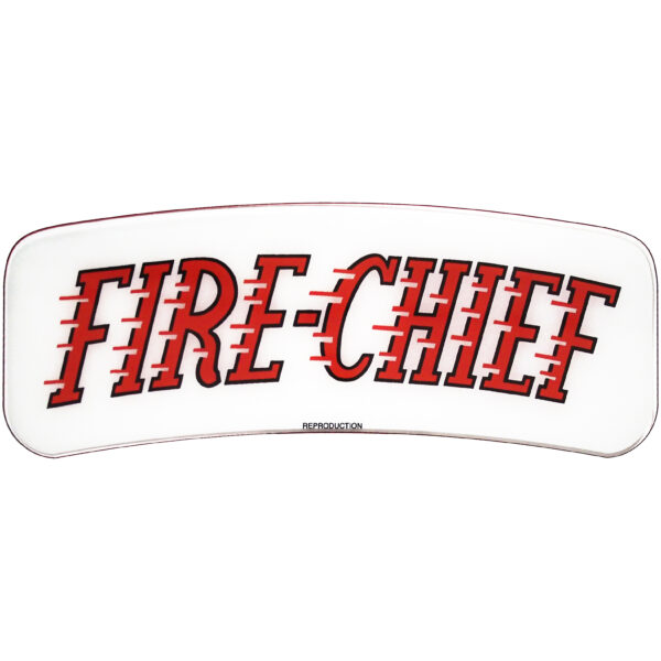 Texaco Fire Chief Crescent-Shaped Ad Glass & Rubber Kit for M&S 80