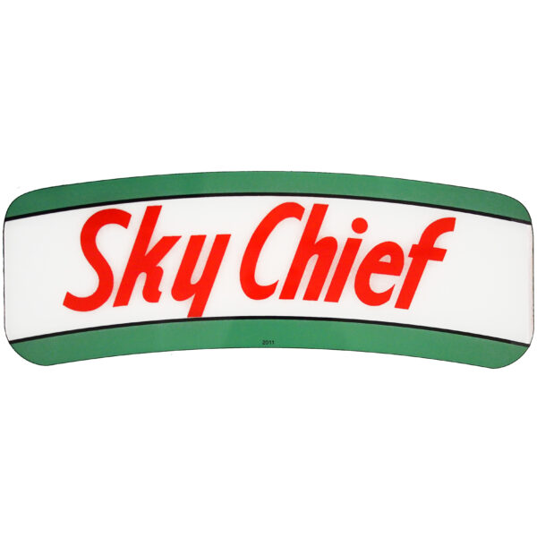 Texaco Sky Chief Crescent-Shaped Ad Glass & Rubber Kit for M&S 80