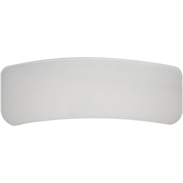 Frosted White Crescent-Shaped Ad Glass & Rubber Kit for M&S 80