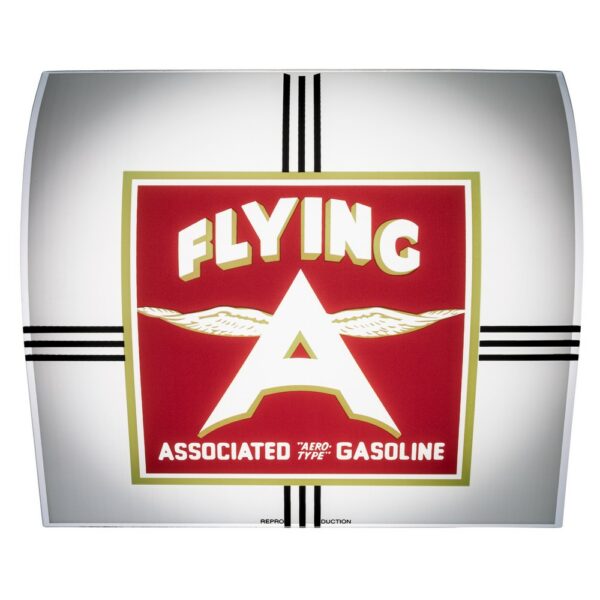 Flying A Associated A-1 Ad Glass