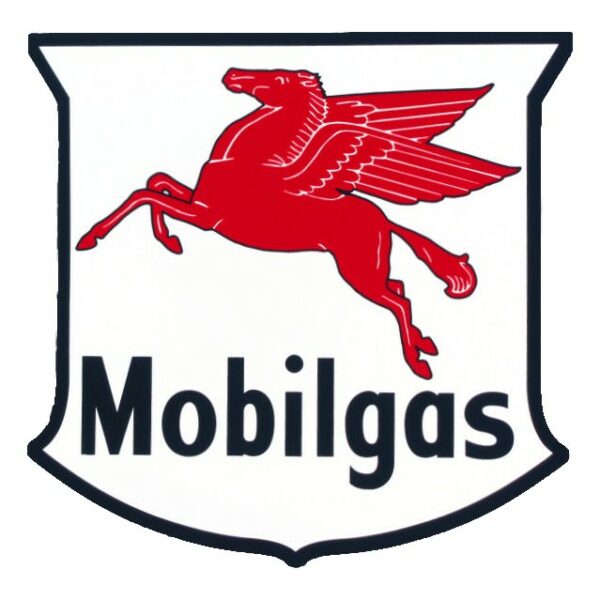 Mobilgas Shield 12" x 12" Die Cut Decal