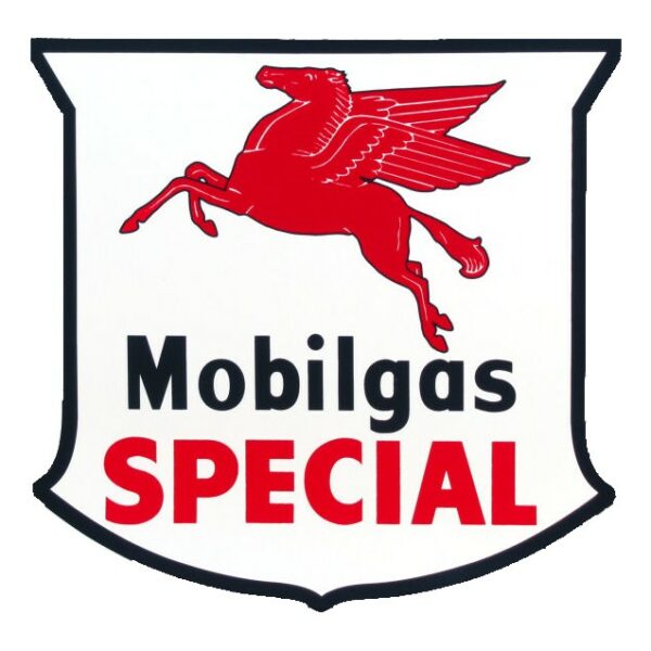 Mobilgas Special Shield 12" x 12" Die Cut Decal