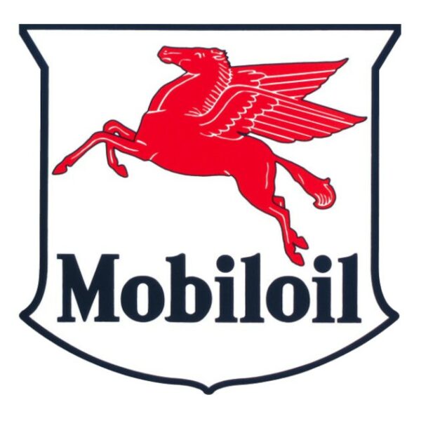 Mobiloil Shield Vinyl Decal - 12", 9"
