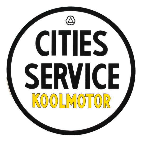 Cities Service Koolmotor 12" Round Vinyl Decal