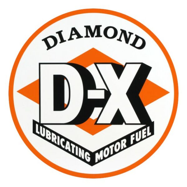 Diamond DX Gasoline (Orange) 12" Round Vinyl Decal