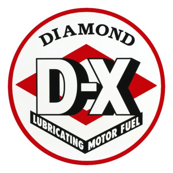 Diamond DX Gasoline (Red) 12" Round Vinyl Decal