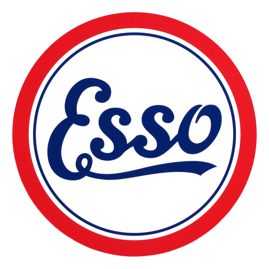 Esso Script Round Vinyl Decal 12 6 3 2 Vic s 66 Esso Script Round Vinyl Decal 12 6 3 2 Vic s 66