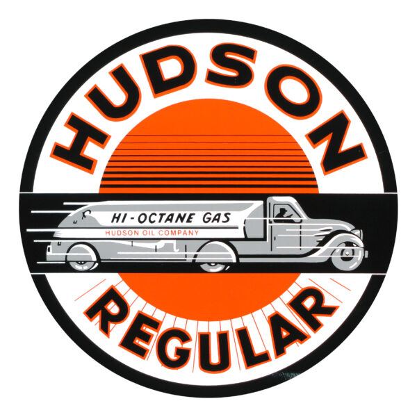 Hudson Regular 12" Round Vinyl Decal