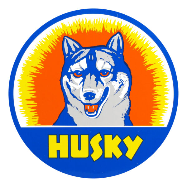 Husky 12" Round Vinyl Decal