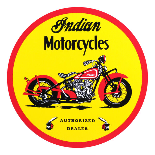 Indian Motorcycles 12" Round Vinyl Decal