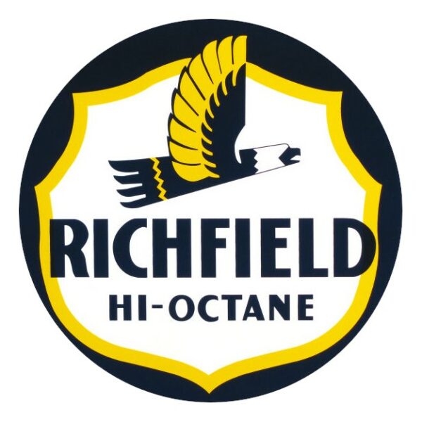 Richfield Hi Octane Round Vinyl Decal - 12", 6", 3", 2"