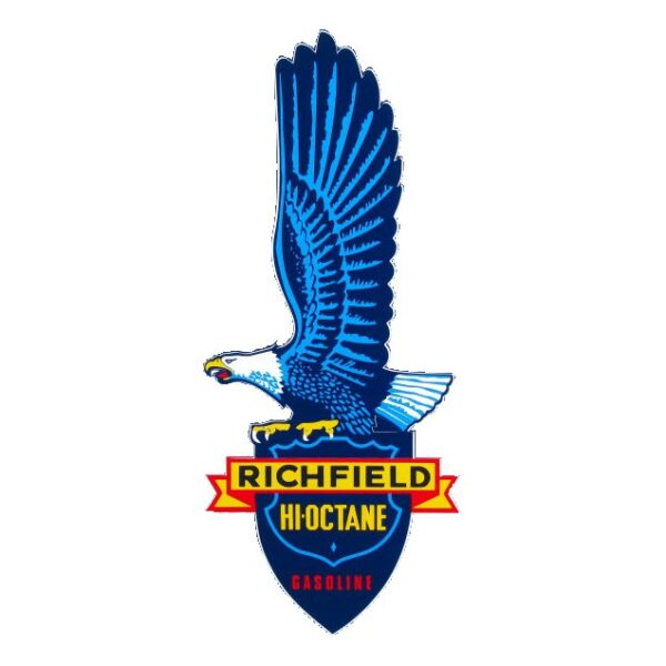 Richfield Hi-Octane Eagle 17" x 7" Die Cut Vinyl Decal