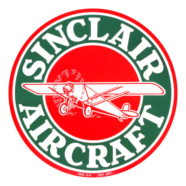 Sinclair Aircraft 12" Round Vinyl  Decal