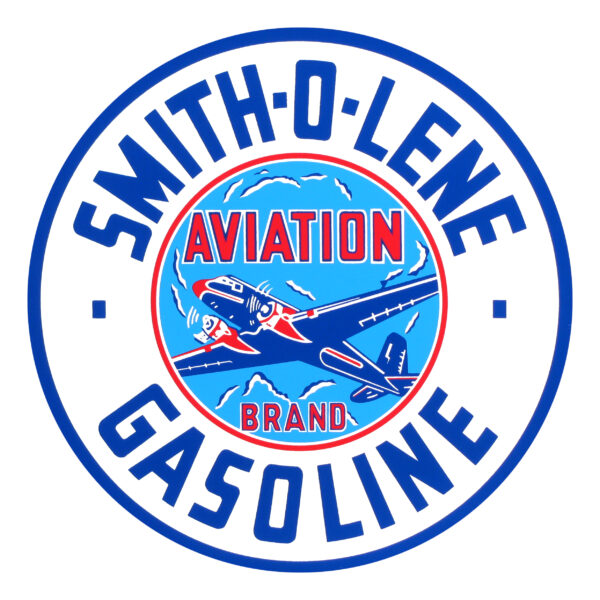 Smitholene Gasoline 12" Round Vinyl Decal