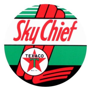 Texaco Sky Chief Vinyl Decal - 12", 9", 6", 3"