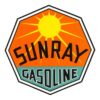 Sunray Gasoline Vinyl Decal - 12", 6"