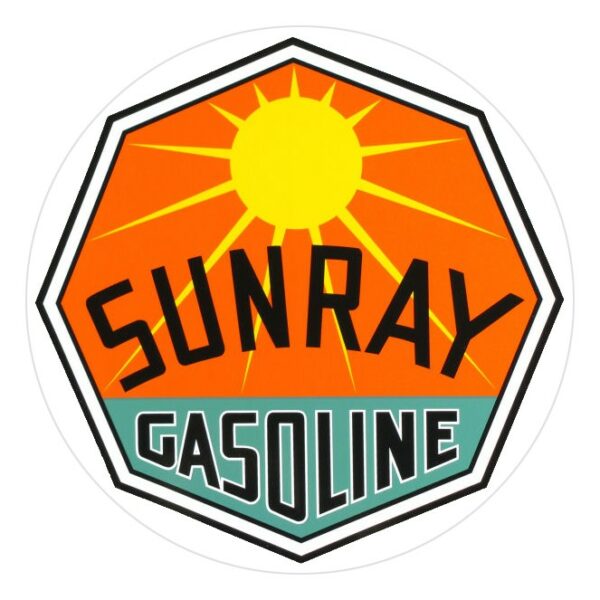 Sunray Gasoline Vinyl Decal - 12", 6" - Image 2