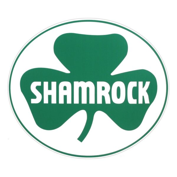 Shamrock 10.75" x 9" Oval Vinyl Decal