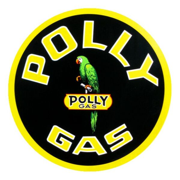 Polly Gas Round Vinyl Decal