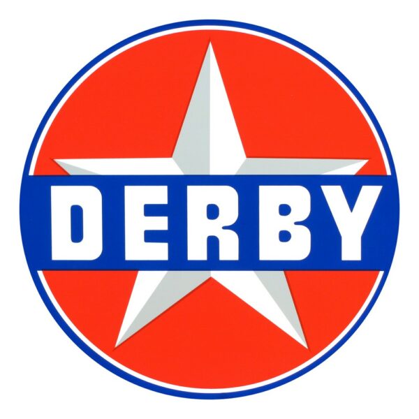 Derby 12" Round Vinyl Decal