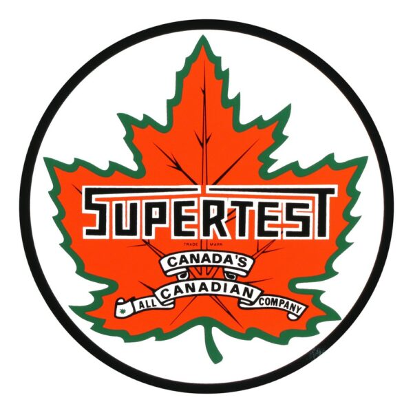 Supertest Gasoline 12" Round Vinyl Decal