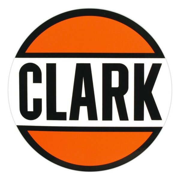 Clark 12" Round Vinyl Decal