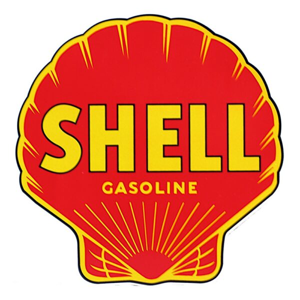 Shell Red 12" Die Cut Vinyl Decal