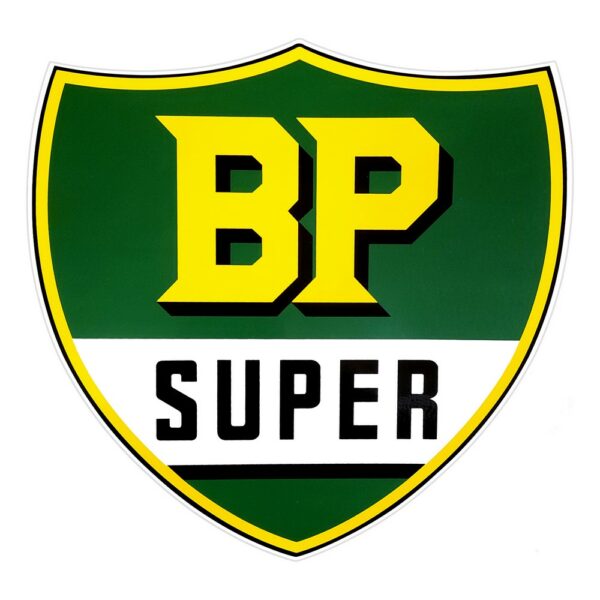BP Super 11.375" x 12" Die Cut Vinyl Decal