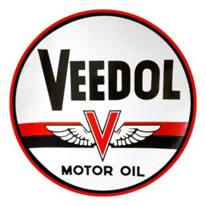 Veedol Motor Oil Round Vinyl Decal