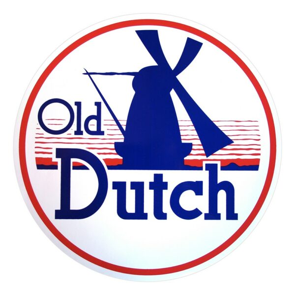 Old Dutch Gasoline 12" Round Vinyl Decal