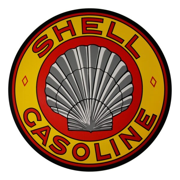 Shell Roxana (Yellow) 12" Round Vinyl Decal