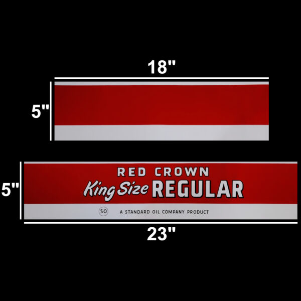 Red Crown King Size 4-piece Decal Set