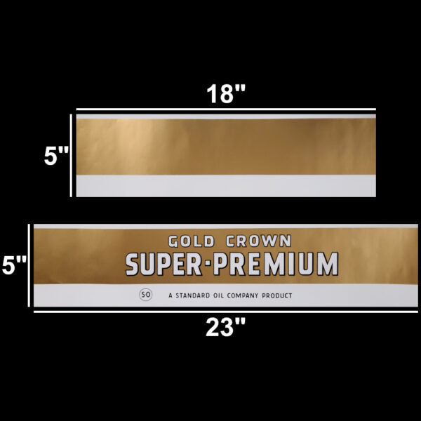 Gold Crown Super-Premium 4-piece Decal Set